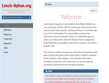 Tablet Screenshot of lesch-nyhan.org